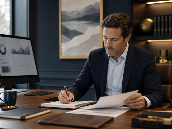 Bank of America Puts AI Agents Beside 1,000 Financial Advisers 1 Financial adviser preparing for a client meeting with an AI-assisted workspace