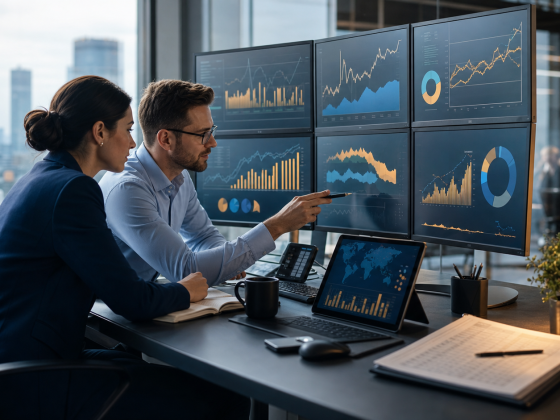 Treasury AI Starts by Replacing the Spreadsheet Handoff 2 A corporate treasury team replacing manual spreadsheet handoffs with connected real-time cash and risk data