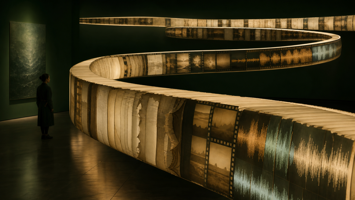 A researcher studying a very long sequence of connected documents and media