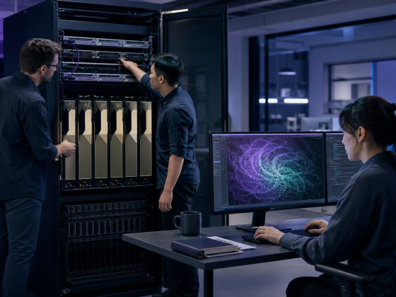 Huawei Unveiled an AI Server Chip Alongside MindSpore 2 A realistic editorial AI scene for Ascend chips, MindSpore, Huawei, server AI and software ecosystem.