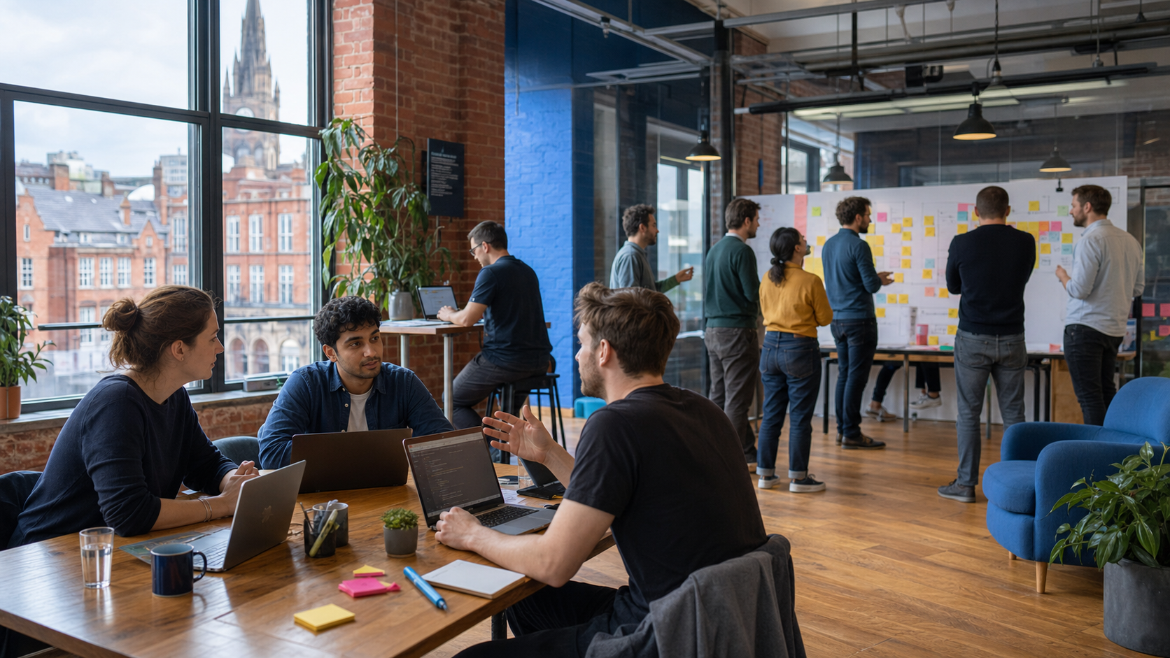 A diverse group of UK AI companies growing from startup clusters toward larger global businesses