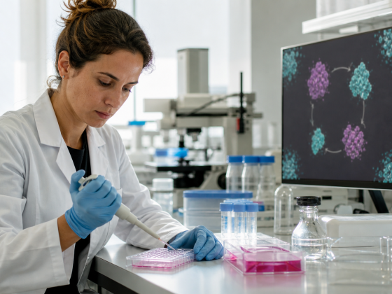 AI Drug Discovery Is Becoming a Data-Generation Business 1 Scientists linking cellular experiments with an iterative AI drug-discovery workflow