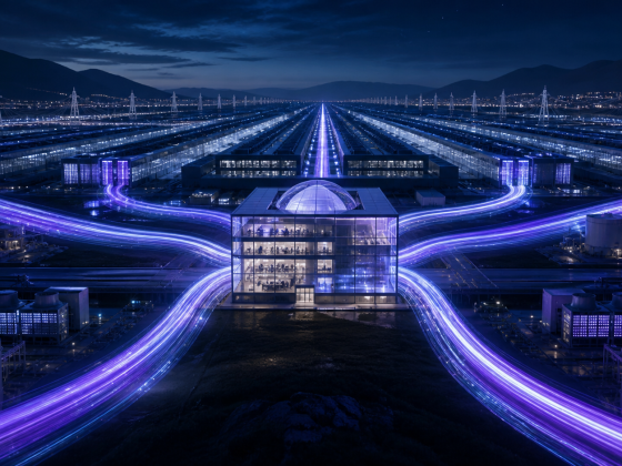 Anthropic Commits About $45 Billion to Nscale Compute 2 A vast data center capacity corridor connects an AI laboratory to next-generation computing systems
