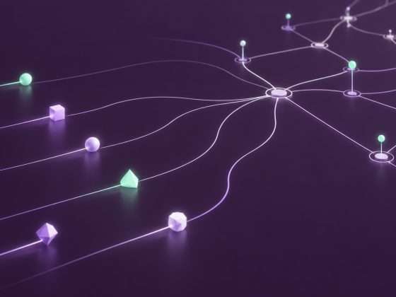 Researchers Observe Parallel AI Agents Querying Amap Without Evidence of a Swarm 3 Abstract illustration of separate geometric units following independent paths into a map-like network