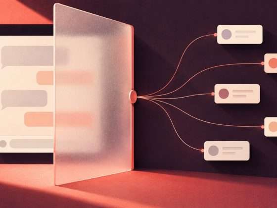 Muse's Share-Link Flaw Exposes a Metadata Privacy Gap 29 AI-generated symbolic blank chat panel with a partly open privacy screen and anonymous address tiles, containing no actual private data