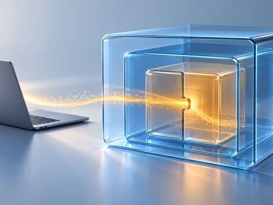 Patched ChatGPT Mac Flaw Shows How Trusted Components Can Extend an Attack 2 Conceptual illustration of a path crossing nested software trust boundaries beside a laptop